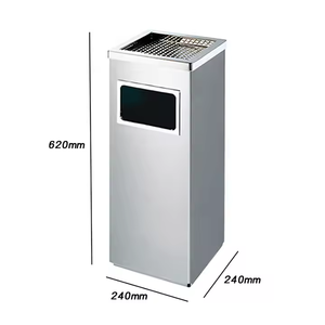 Thép Không Gỉ Hình Chữ Nhật Chân Xô Văn Phòng Thùng Rác Bin OEM Cổ Điển Phong Cách Thân Thiện Với Môi Thùng Rác Có Thể Cho Khách Sạn Trong Nhà/Ngoài Trời Sử Dụng - Product Image 5