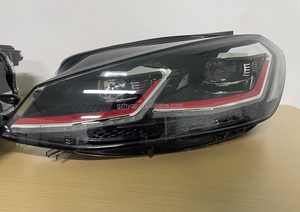 Volkswagen Golf 7 7.5 için orijinal Golf 7 vücut kiti MK7 <span class=keywords><strong>LED</strong></span> far takımı kırmızı arka plan 20218-2021 VW Golf 7 far için