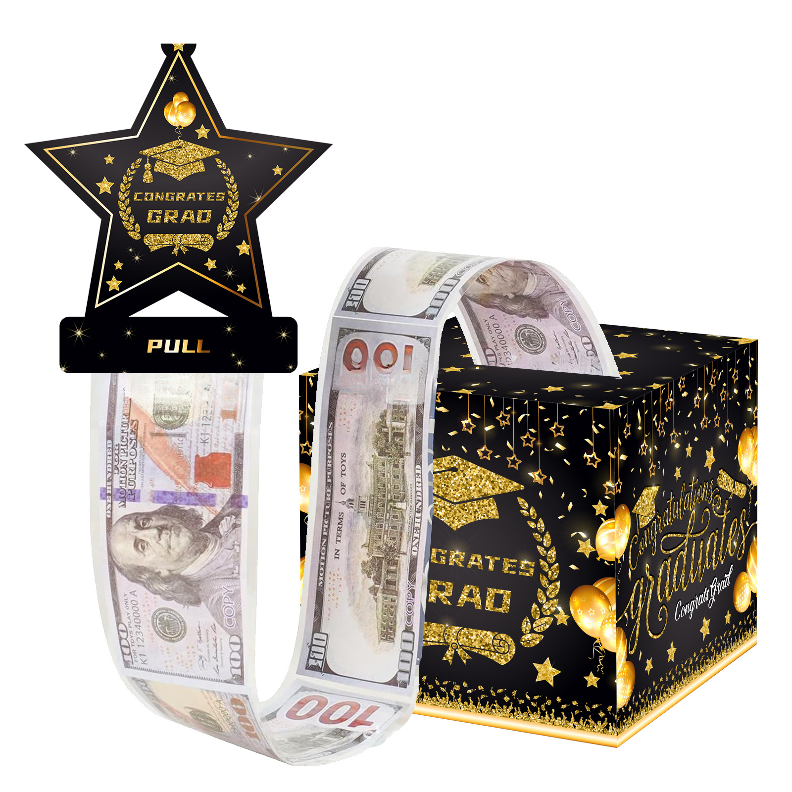 Black and gold with star