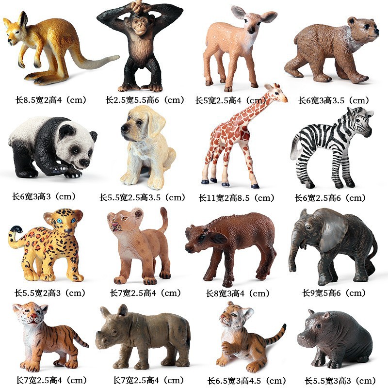 Mini animaux (16 ensembles)