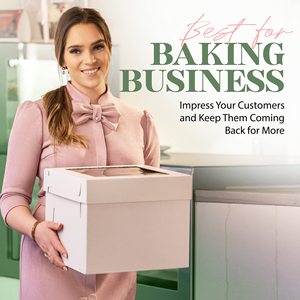 Bán buôn tùy chỉnh Bánh hộp đám cưới sinh nhật 10x10x5 20x20x8 4 6 8 10 12 14 inch cao Bánh hộp với cửa sổ Logo - Product Image 6