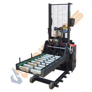 Semi Automatic Electric Straddle Portable <strong>Loading</strong> and <strong>Unloading</strong> Forklift Rotating Clamp Paper Roll Lifter Stacker - Product Image 3