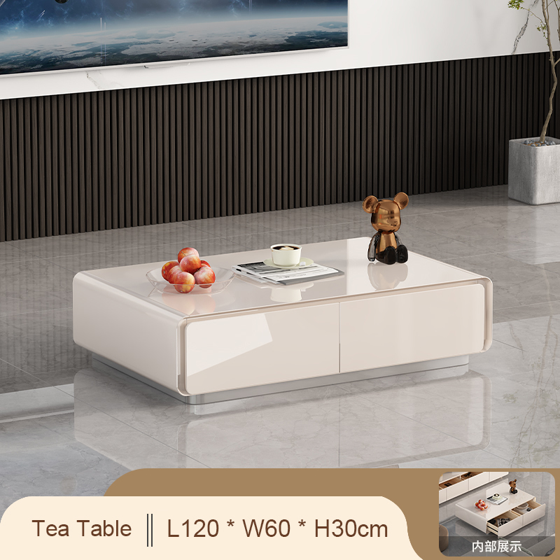 Mesa de té blanca 120cm