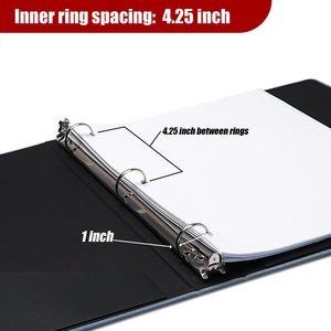A4 A5 A6 Size Hanging Lever Arch Leather Portfolio Note Book <strong>Notebook</strong> Planner Binder File Organizer Paper Folder for <strong>Documents</strong> - Product Image 3