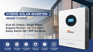 双交流输出4kW 6.2kW范围混合太阳能逆变器可触摸彩色显示宽光伏输入离网适用于所有逆变器 - Product Image 2