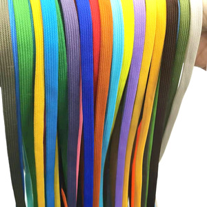 Pantalones con cordón grueso de poliéster 100% personalizados y cuerdas con capucha 1cm Diseño hueco Acabado recubierto de tejido para bolsos y prendas - Product Image 3