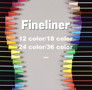 12/18/24/32 Màu Sắc Nghệ Thuật Phác Thảo Đánh Dấu fineliner Bút Thiết Lập Tốt Tip Không Thấm Nước Nhanh Chóng Khô Sơn Đánh Dấu fineliner Bút Cho Vẽ - Product Image 2