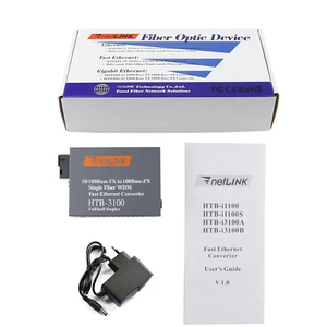 Netlink HTB-3100AB monomodale simplex fibra WDM veloce Ethernet fibra media convertitore fibra ottica 10 100Base-Tx a 100Base -RX - Product Image 5