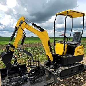 Kylin Mini Máy Xúc Với Có Thể Thu Vào Theo Dõi Bốn-Trong Một Xô Ngón Tay Cái Clip Tốc Độ Điều Chỉnh Cho Cơ Giới Trồng - Product Image 1