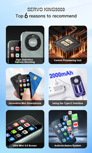 Micro Smart Phone, dotato di macchina da gioco analogica HD, CPU 4-core, sistema Android. - Product Image 6