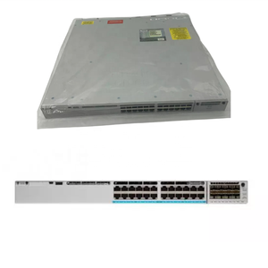 C9300L-24P-4X-E Novo Cisco Catalyst Selado Camada Gerida <span class=keywords><strong>3</strong></span> 24 Portas PoE Empilhável + Switches De Rede C9300L 24 P 24T 4X 4G A E