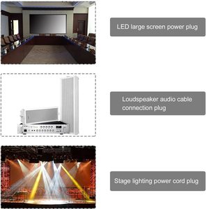 10 adet/grup 3 PIN AC Powercon konektörü erkek fiş NAC3FCA NAC3FCB AC priz 20A/250V sahne ışığı için LED ekran - Product Image 3