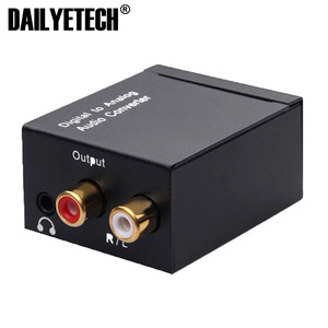 Convertidor de Audio Digital a analógico Señal coaxial de fibra óptica a analógico DAC Spdif Estéreo 3,5 MM Jack RCA Amplificador Decodificador - Product Image 3