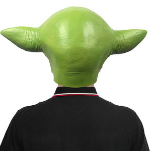 StarWars大师成人Yoda头顶绿色面具万圣节Cosplay派对曼达罗全脸乳胶面具 - Product Image 6
