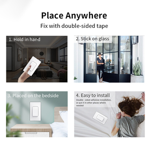Para Tuya Smart WiFi Control remoto inalámbrico Timer Set Sin batería Panel de pared Interruptores de luz LED Funciona Google Home Alexa Max. - Product Image 5
