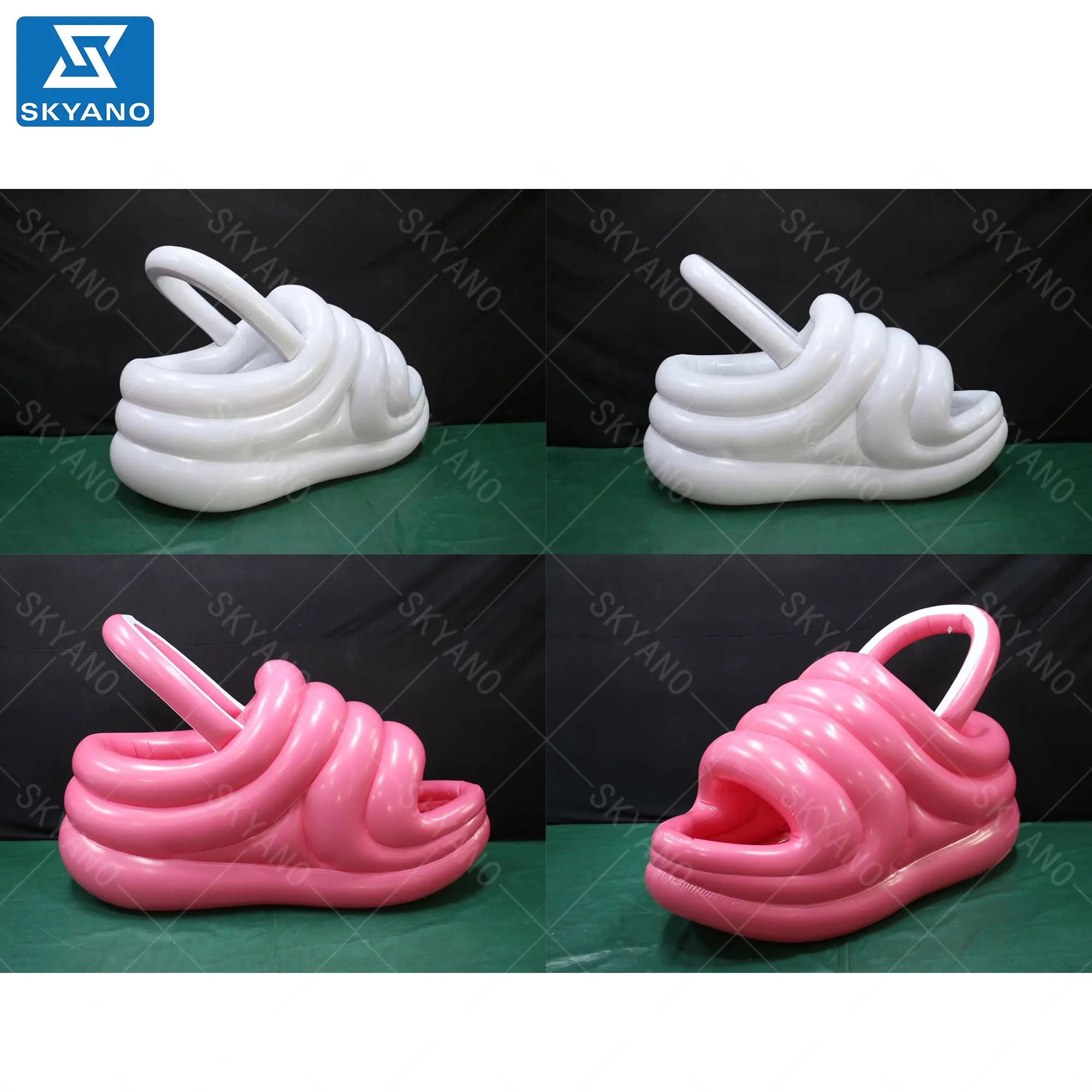 Inflatable shoes shaped balloons Inflatable advertising sculptures Airtight PVC material