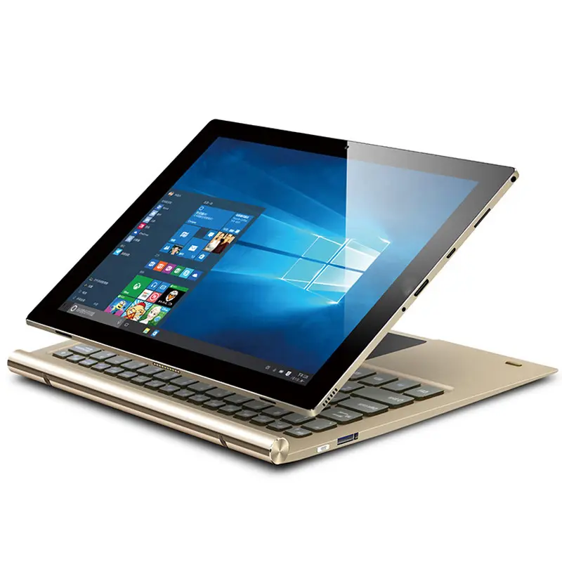 Tablet Laptop 4GB 64GB 2in1, PC IPS 10 Inci untuk Tablet Windows PC Win 10 Langsung dari Pabrik