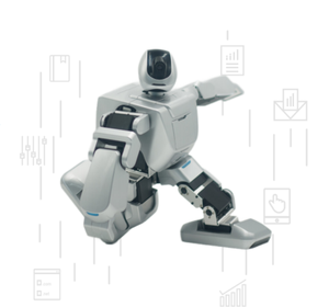 AI Programmierung Programmier bares humanoides Begleit roboter Spielzeug für Bildung Markdown Verkauf auf Bildungs robotern