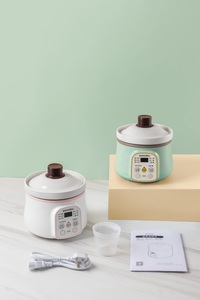 1 Quart Programmable Slow Cooker Crockpot with Flexible Easy <strong>Programming</strong> 3 Cooking Phrases Dishwasher-Safe Lid for Household Use