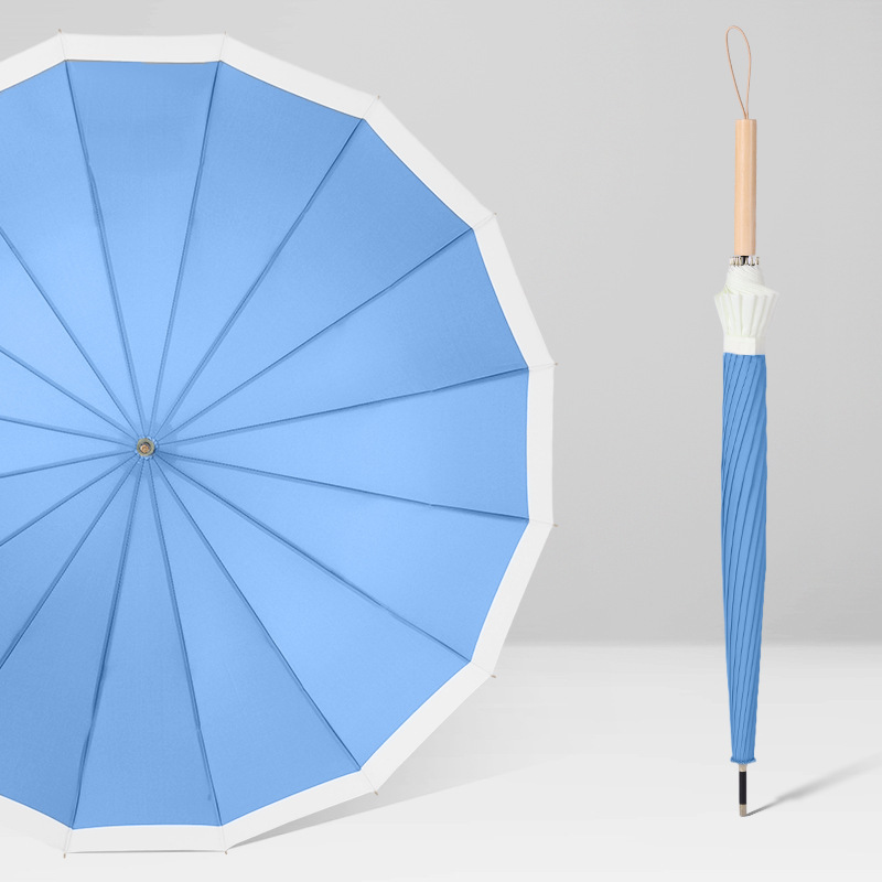 Sky blue straight handle