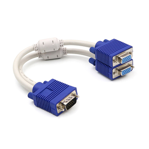 VGA3 + 6 Dividido en dos computadoras Pantalla LED Datos de video multifuncionales 1cm 2 Madre VGA Cable de pantalla dividida - Product Image 2