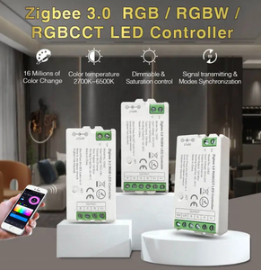 Controlador Zigbee 3,0 Wifi + 2,4G 3 en 1 4 en 1 5 en 1 RGB RGBW RGBCCT Controlador de tira de luz LED - Product Image 2
