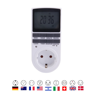 Presa Timer digitale, Timer elettrico Plug-in per interni per esterni elettrico16a/3680W, gruppi di display LCD on/off di grandi dimensioni - Product Image 2