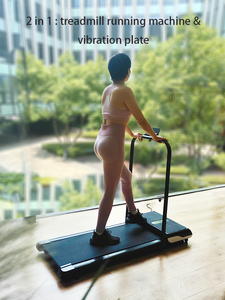 Taşınabilir spor elektrikli katlanabilir yürüyüş pedi 2 in 1 koşu koşu bandı makinesi ve ev spor salonu için titreşim plakası - Product Image 6