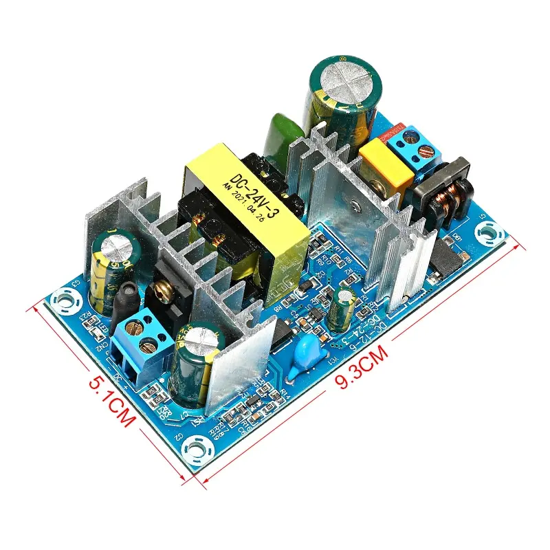 บอร์ดจ่ายไฟ260 72W สวิตช์ไฟสำหรับอะแดปเตอร์3A AC 90-AC-DC V เป็น DC 24V DC-24V-3