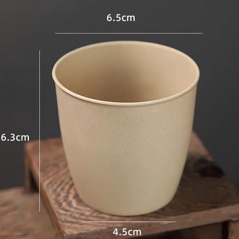 Rice husk brown fat cup 155ml