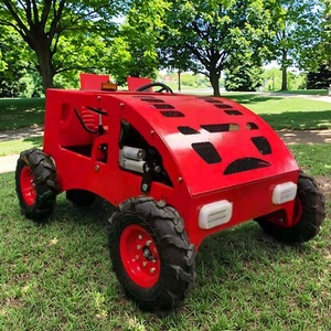 芝刈り幅550mm安い芝刈りロボットクローラー車輪付きリモートコントロール芝刈り機CE EPA証明書付きロボットリモコン - Product Image 2