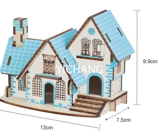 Fábrica de vendas quentes quebra-cabeça 3d de design moderno para crianças, quebra-cabeças de madeira, brinquedos educativos de montagem, brinquedos educativos