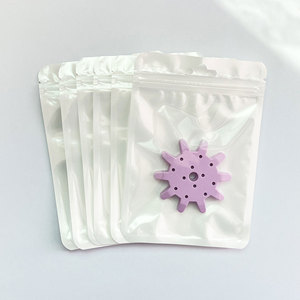 10x13cm Reusable Plastic Zipper White Bags with <strong>Euro</strong> <strong>Hole</strong> and Clear Window for Daily Food and Snack Packing Count 1000pcs - Product Image 1