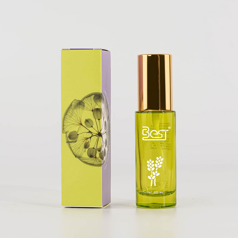 Green lotion bottle