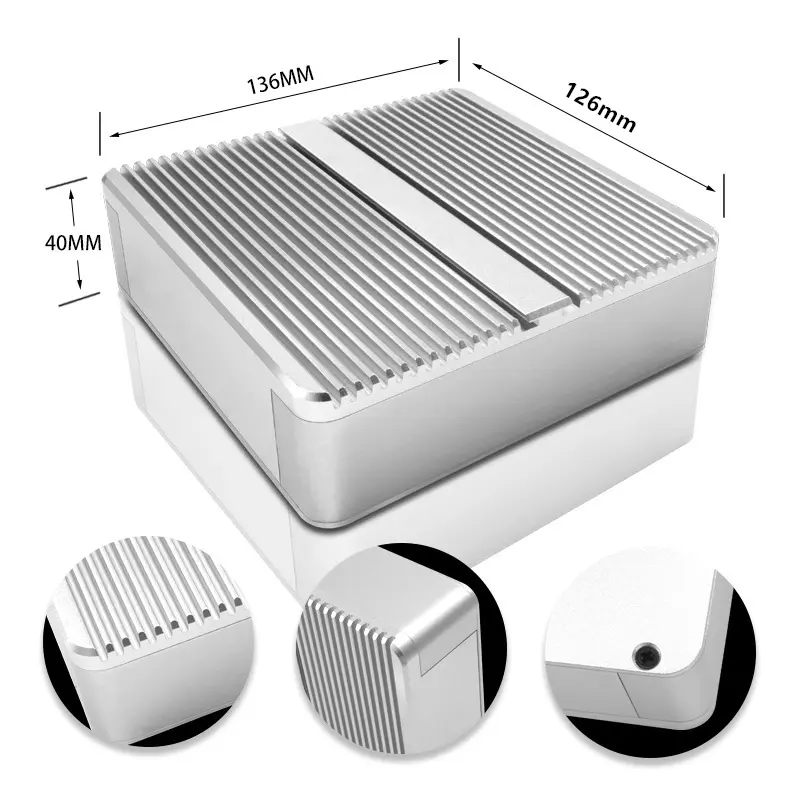 Caja de aluminio extruido con sello impermeable personalizado de alta calidad OEM, caja de fabricación de cajas de instrumentos electrónicos