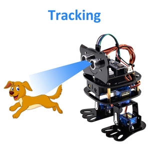 LAFVIN 4-DOF Panda Robot kiti programlanabilir dans izleme Robot kiti Nano elektronik oyuncak Arduino için