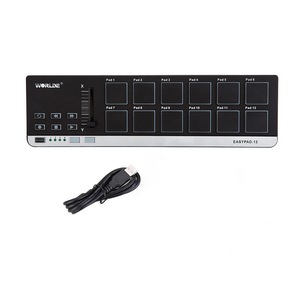 EasyPad.12 Worlde Portátil <span class=keywords><strong>Mini</strong></span> USB 12 Tambor Pad Controlador <span class=keywords><strong>MIDI</strong></span>