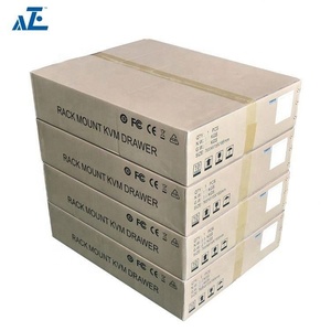 AZE 8端口17英寸KVM机架控制台交换机VGA KVM，库存16台电脑连接