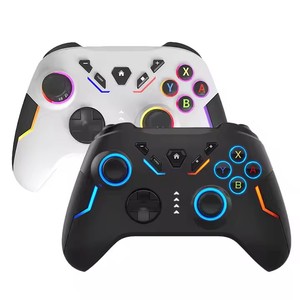 Controlador de juego inalámbrico de luz RGB de Venta caliente Compatible con PC Android Switch Game Controller - Product Image 1