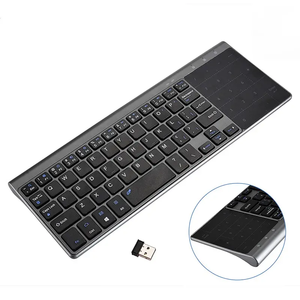 Teclado digital Delgado 2 en 1, teclado inalámbrico de 2,4G con ratón táctil digital, adecuado para Windows Desktop Laptop TV Box - Product Image 1