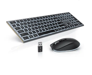 Rechargeable <strong>Computer</strong> <strong>Keyboards</strong> and <strong>Mice</strong> for Mac MacBook Windows RGB Backlight Key Board 2.4G Wireless <strong>Keyboard</strong> and <strong>Mouse</strong> - Product Image 4