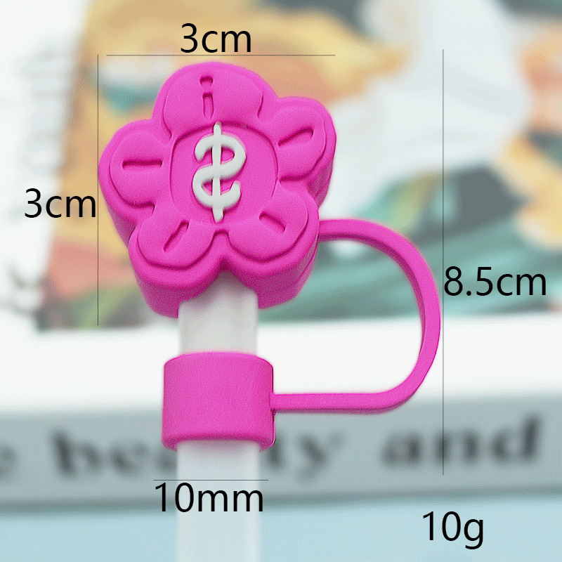Rose rouge riche fleur 10mm-sac avec paille-paille couleur aléatoire