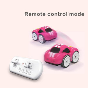 Cross-border Cartoon Remote <strong>Control</strong> Follow Car 2.4G Magic Hand <strong>Control</strong> Obstacle Avoidance Tractor Music Wholesale Kids Toys