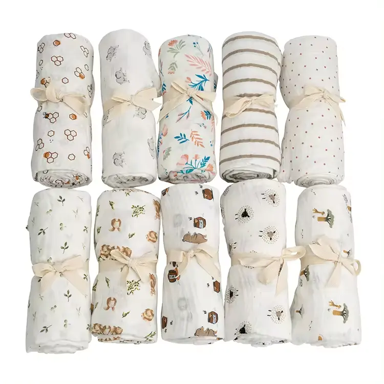 Großhandel chinesische Produkte bequeme Baby-Sicherheit-Decke Bio-Baumwolle superweiche Baby-Muslin-Decke für Babys