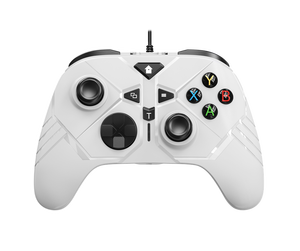 Controlador de juegos con cable de motor de vibración para PC y XOne multifunción con programación macro