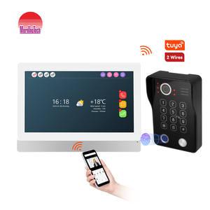 New Design 2wire Smart Home 9 Inch <strong>Analog</strong> Video Doorphone <strong>Intercom</strong> <strong>System</strong> With Voice Message Function