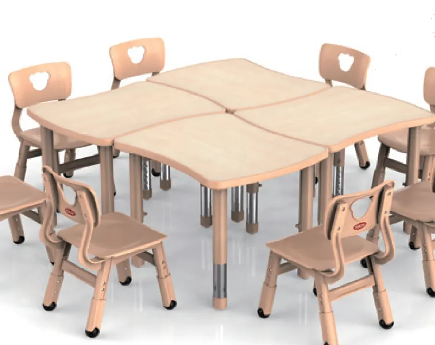 Okul öğrenci mobilya ucuz çocuklar ahşap çocuk çalışma masa ve sandalye seti
