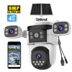 VSTARCAM CG621SR 4g户外三屏9MP智能家居PTZ IP摄像机IP66无线WiFi 360度OKam专业摄像机NVR 4G SIM - Product Image 1