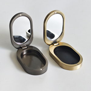 支持小批量定制金属空化妆容器带镜子化妆盒荧光笔腮红盒 - Product Image 3