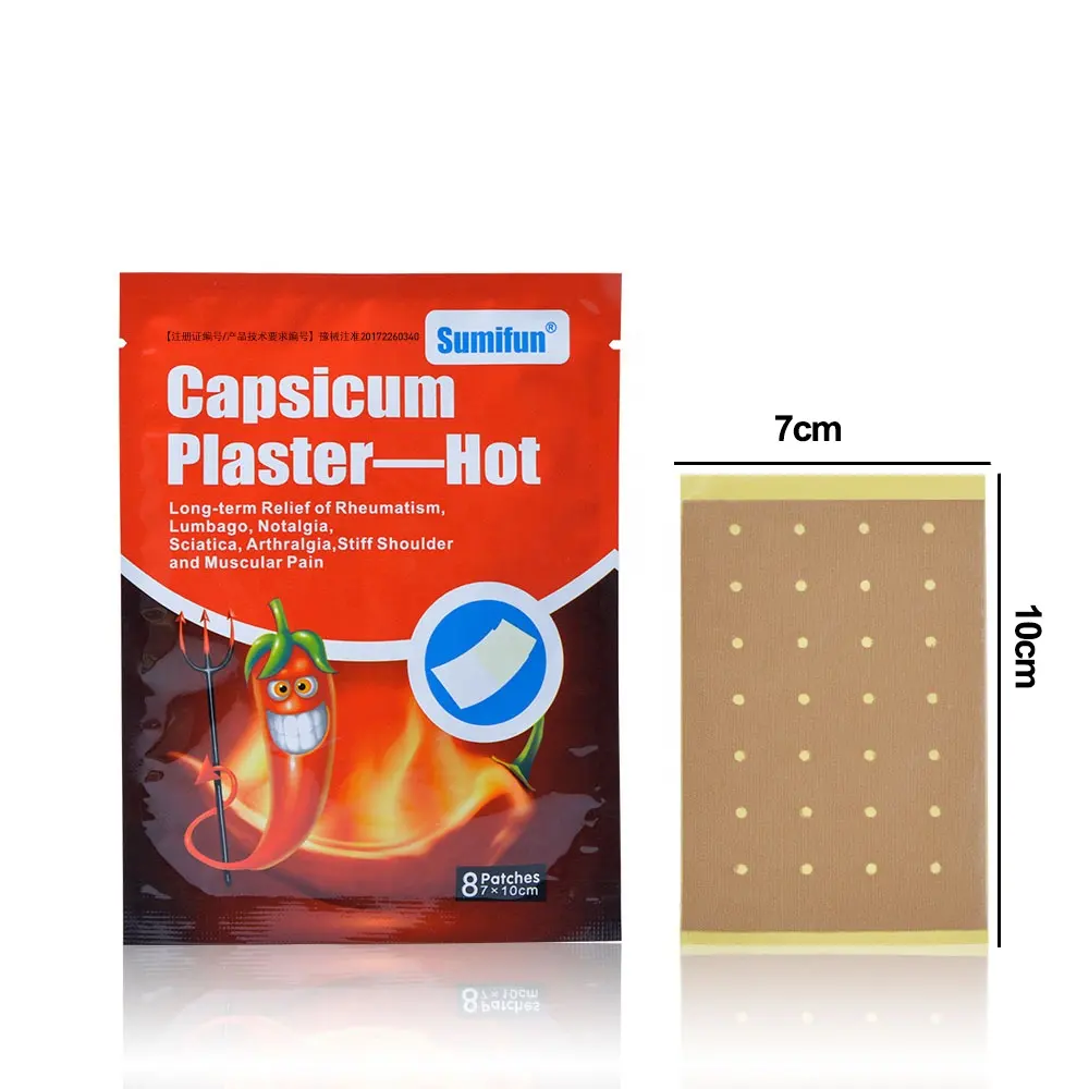 Capsicum reumatismo yeso calor parche para el alivio del dolor